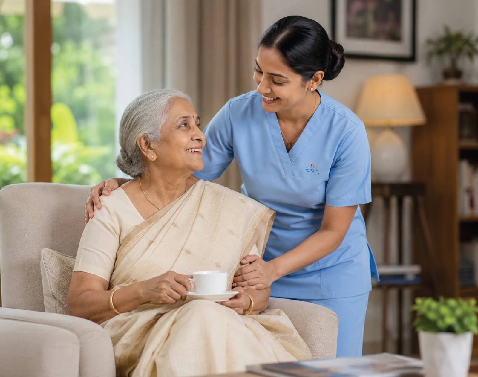 Caregiver with senior — Assisted Living