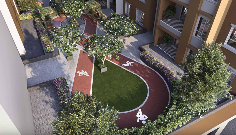 Infinity pathway at Serene Springs senior living community
