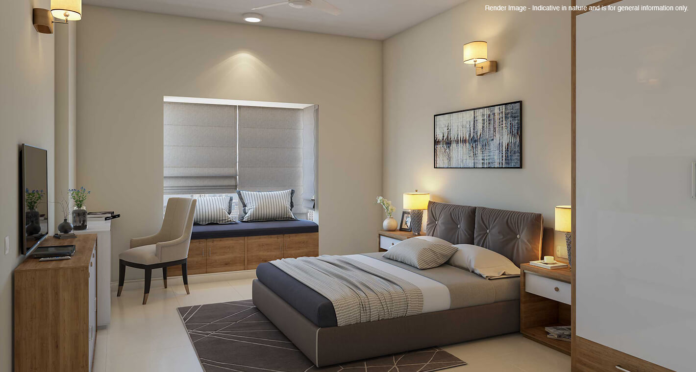 An apartment in a premium retirement community in Bangalore