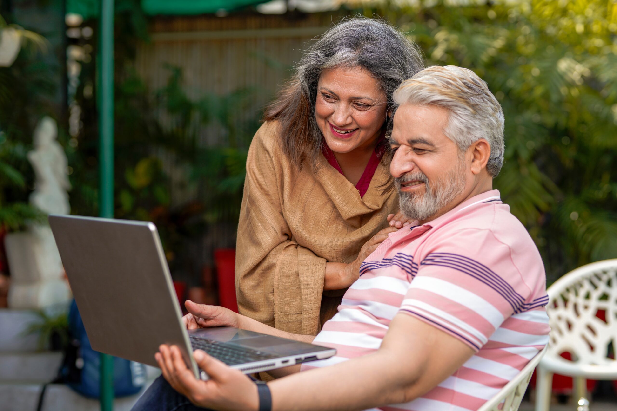 family and friends using video calls