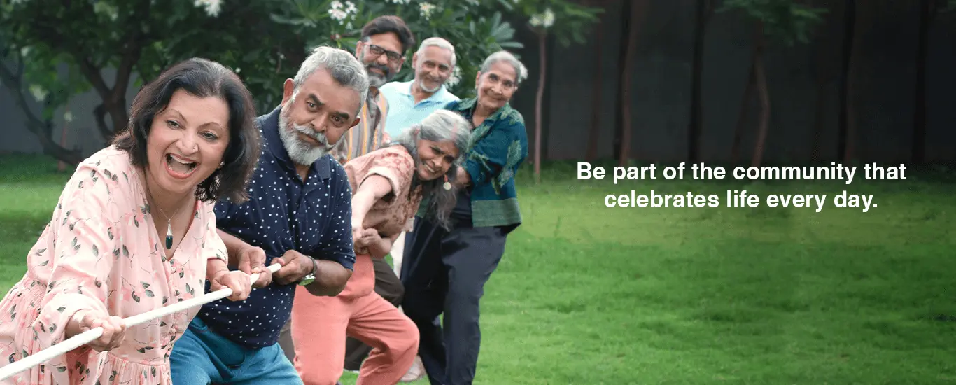 Elderly people enjoying retirement lifestyle